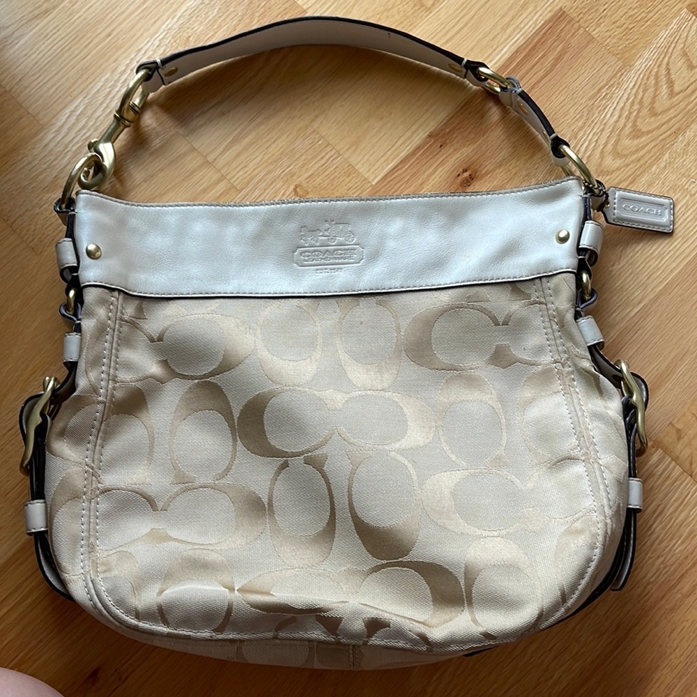 Coach Handbag with Red Interior